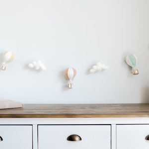 Felt Hot Air Balloon Garland: Gender Neutral Nursery Decor