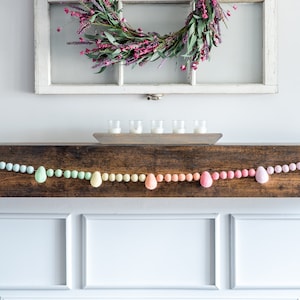 Easter Garland / Pastel Easter Eggs/ Easter Decoration / Summer Decoration/ Felt Eggs/ Easter decoration / Pastel Decoration