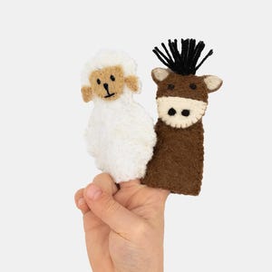 Farm Animals Puppets / farm themed kids / Children&#39;s stocking stuffers / Sheep Puppet / Donkey Puppet / Farm animals for kids