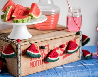 Watermelon Garland / Fruit Garland / Summer Garland/ Summer decoration/ Fruits decoration / Watermelon theme