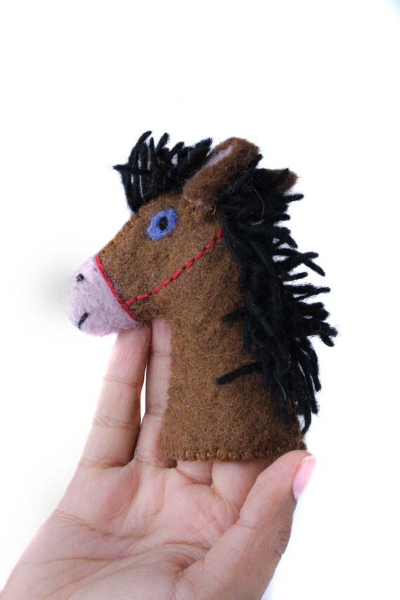 horse finger puppet
