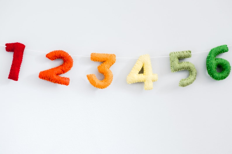 Alphabet Garland / Nursery Decor / Nursery Hanging Wall Art / Etsy