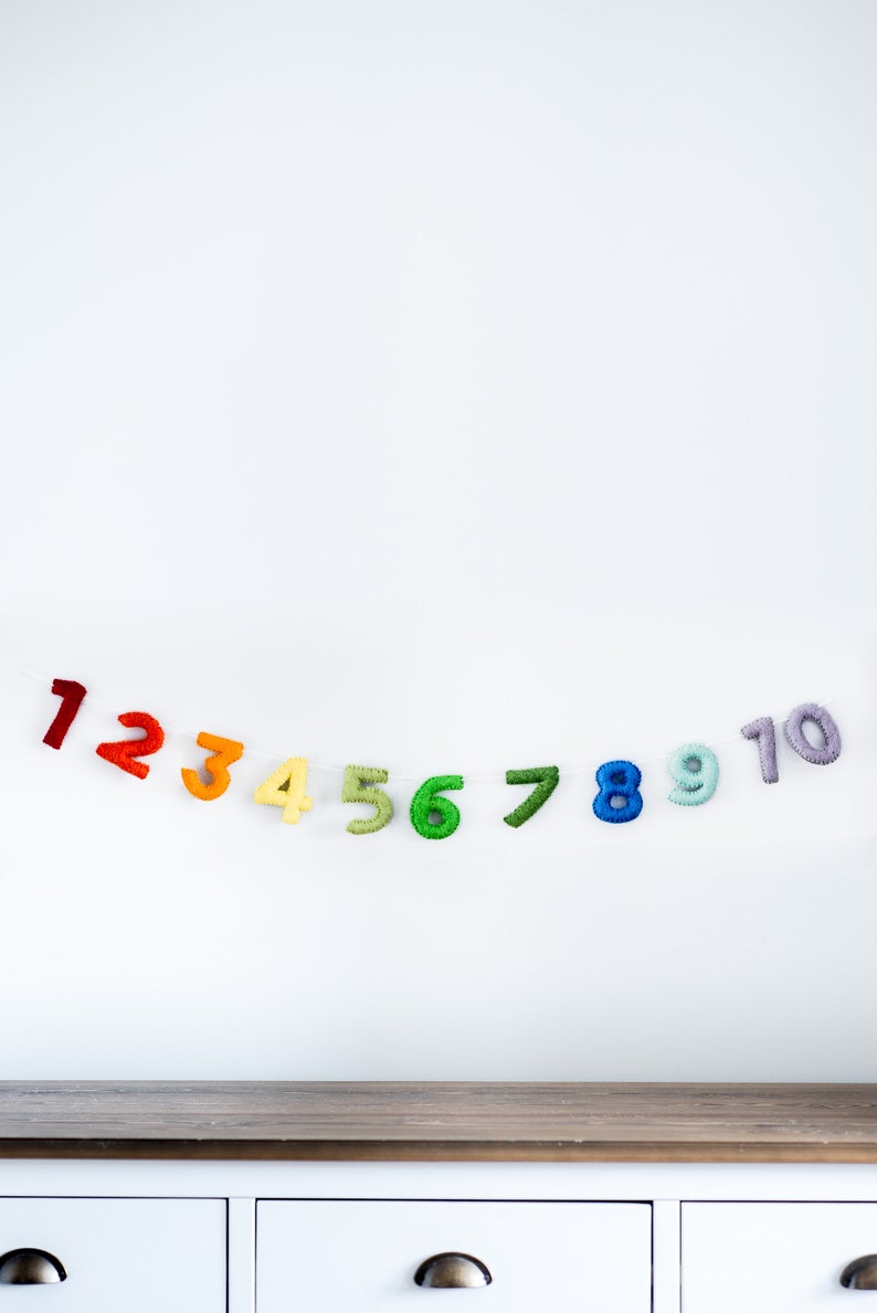 Alphabet Garland / Nursery Decor / Nursery Hanging Wall Art / Etsy