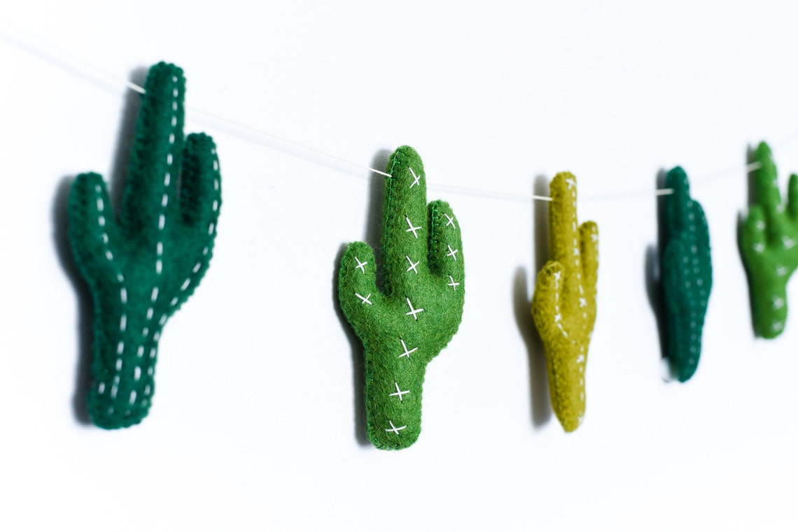 Cactus Garland / Boho Nursery Decor / Cactus Theme Party / Etsy