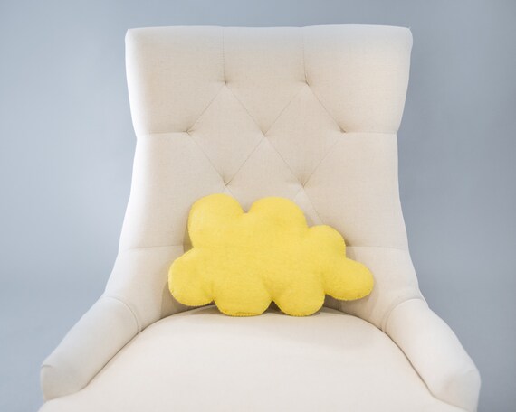 Cloud Pillow Natural Wool Felt Throw Pillow Crib Decor Etsy