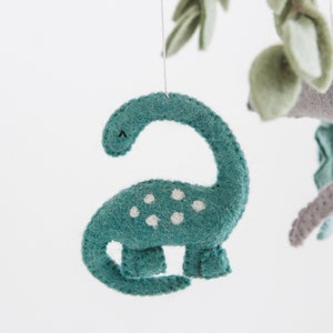 Dino mobile/ Dinosaur mobile / Dino nursery / baby animal mobile / Dinosaur theme nursery / natural nursery mobile image 2