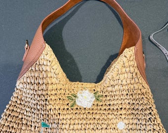 Bolso Masters de paja bordado