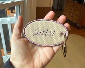 ¡Chicas! Etiqueta para bolso