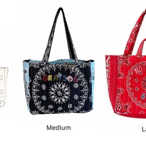 Bolso tote con pañuelo personalizado imagen 3