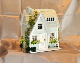 Beachy Key West Cottage Unique Handmade Gift  1:24 Scale  FAST / FREE Shipping