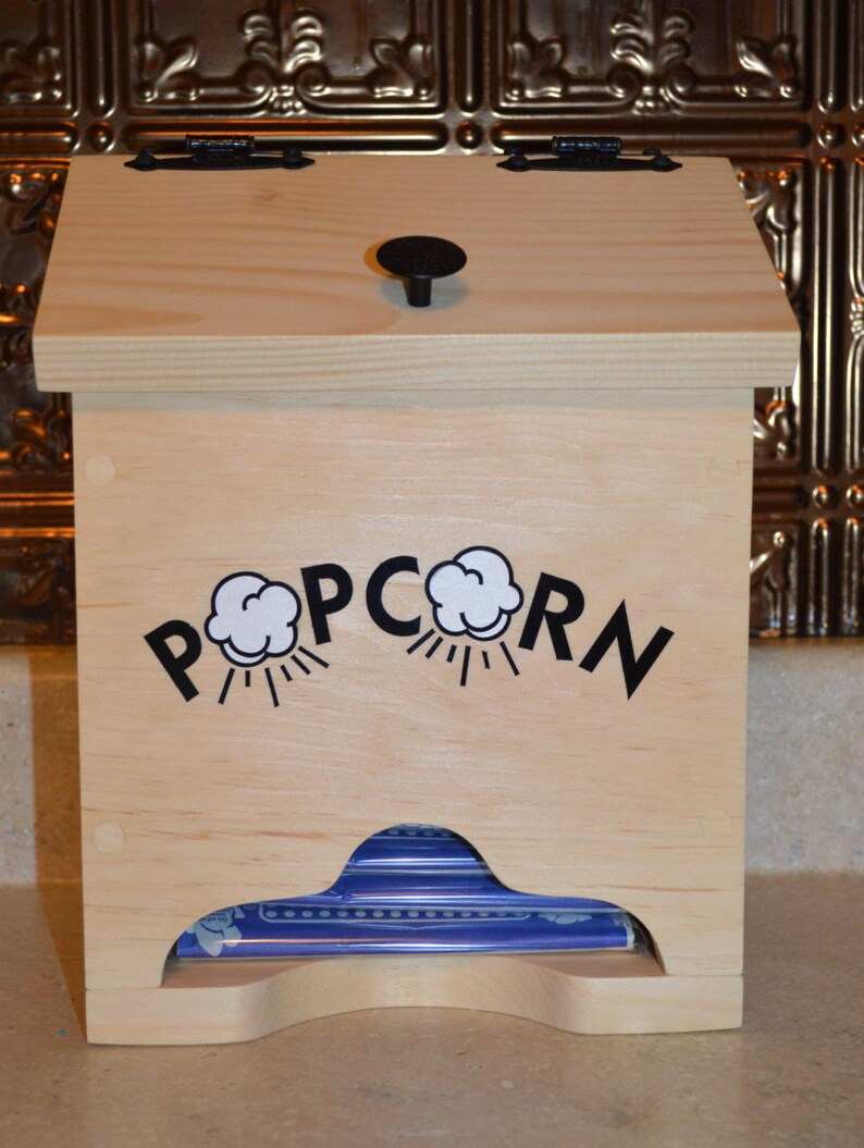 Microwave Popcorn Holder Popcorn Box Kitchen Popcorn Etsy