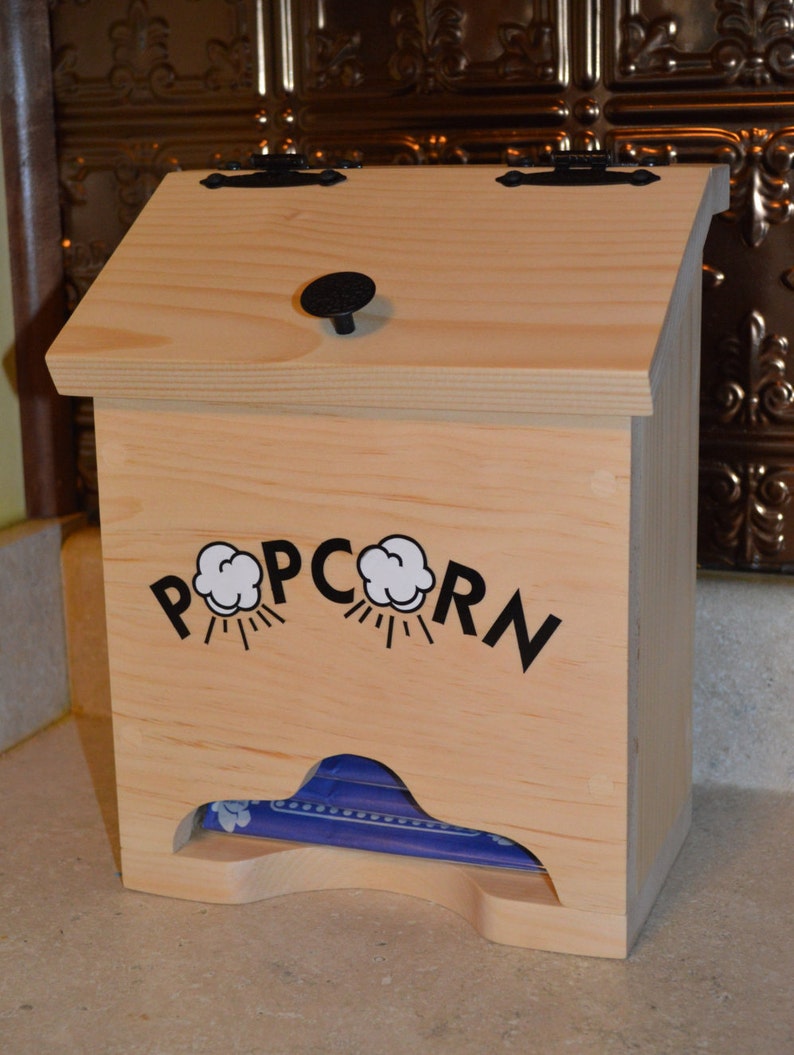 Microwave Popcorn Holder Popcorn Box Kitchen Popcorn Etsy