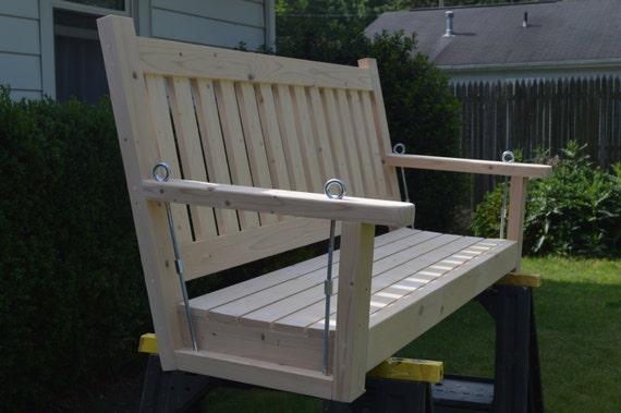 5 English Style Porch Swing With Hardware Porch Swing Etsy