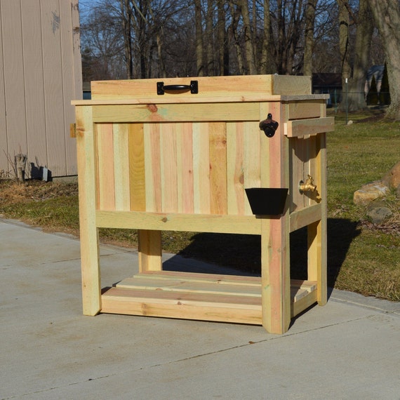 ENORME 70-QT de gran tamaño Rústico Ice Chest Cooler con - Etsy España