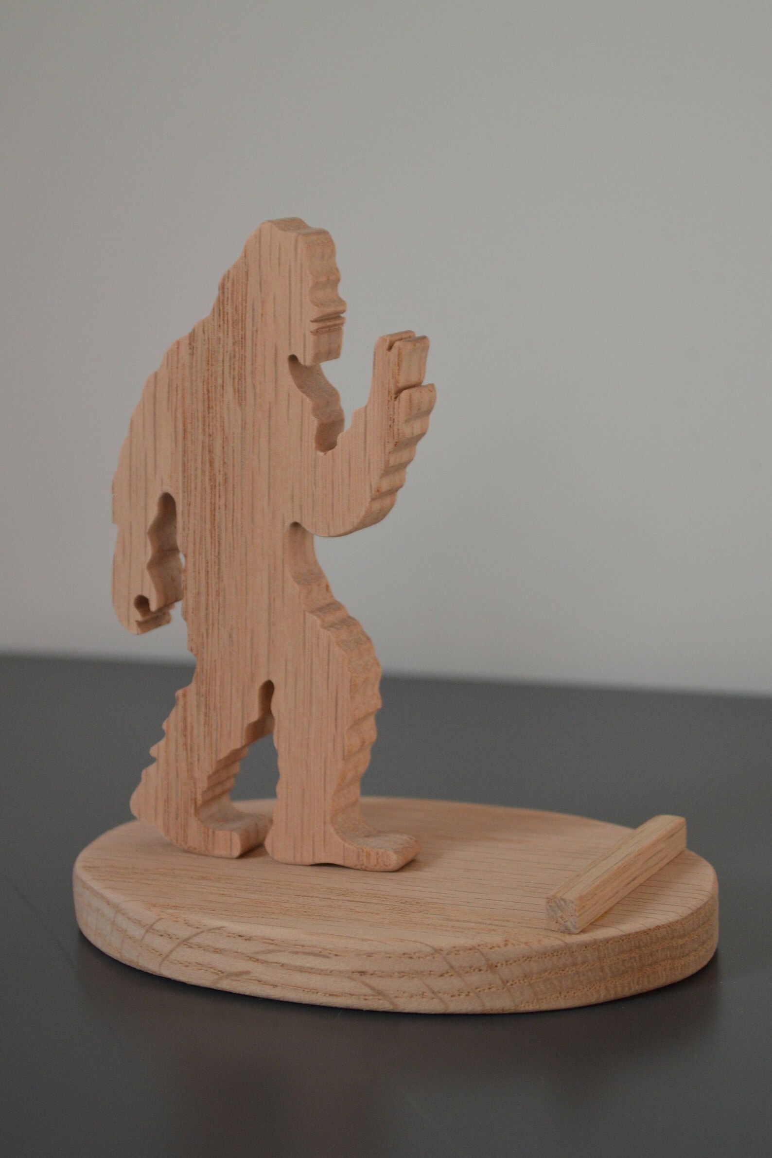 Bigfoot Cell Phone Stand Sasquatch Cell Phone Holder Solid Etsy