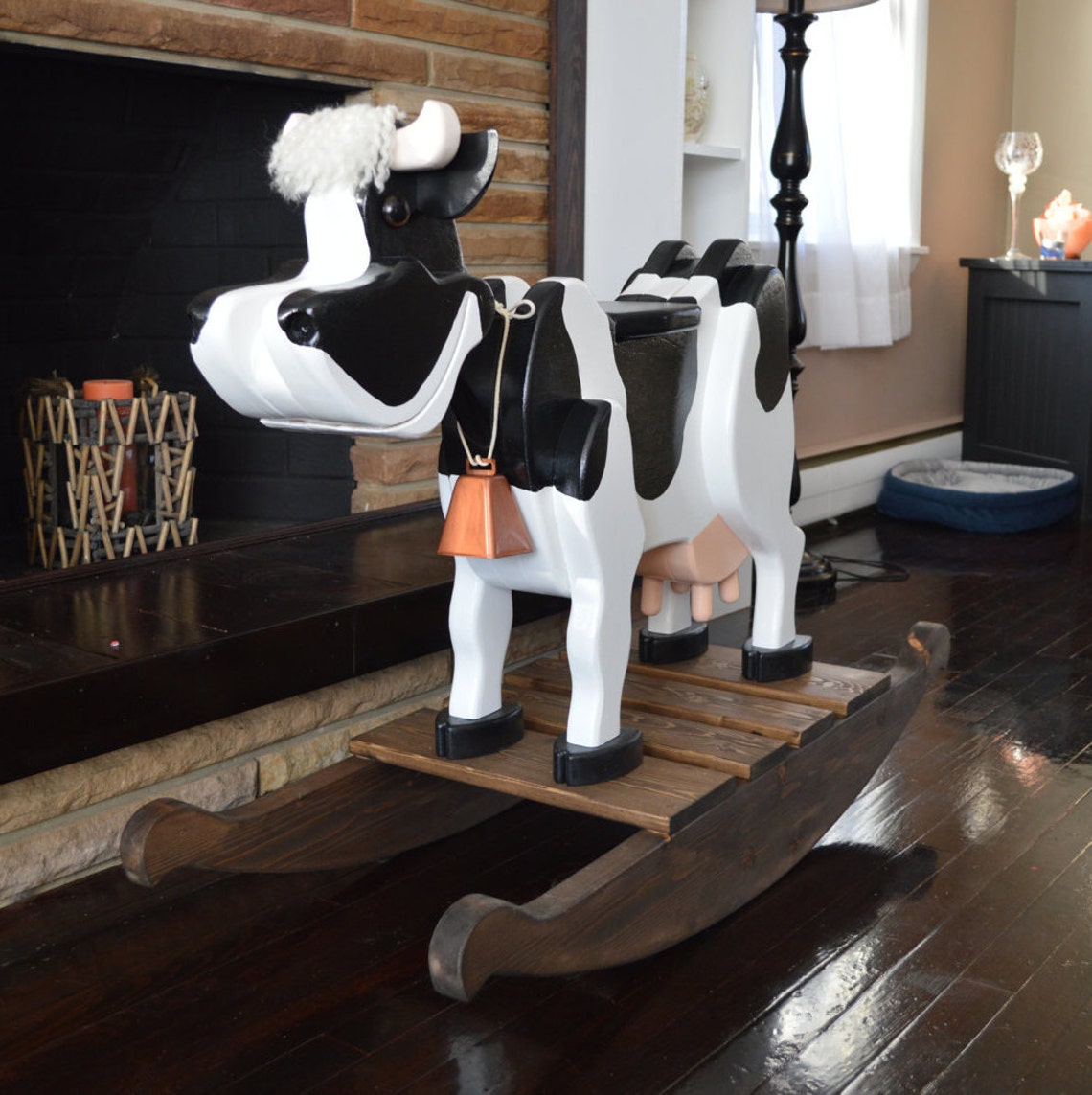Farmhouse Rocking Cow Rocking Animal Large Rocking Toy | Etsy