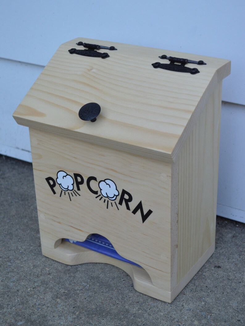 Microwave Popcorn Holder Popcorn Box Kitchen Popcorn Etsy