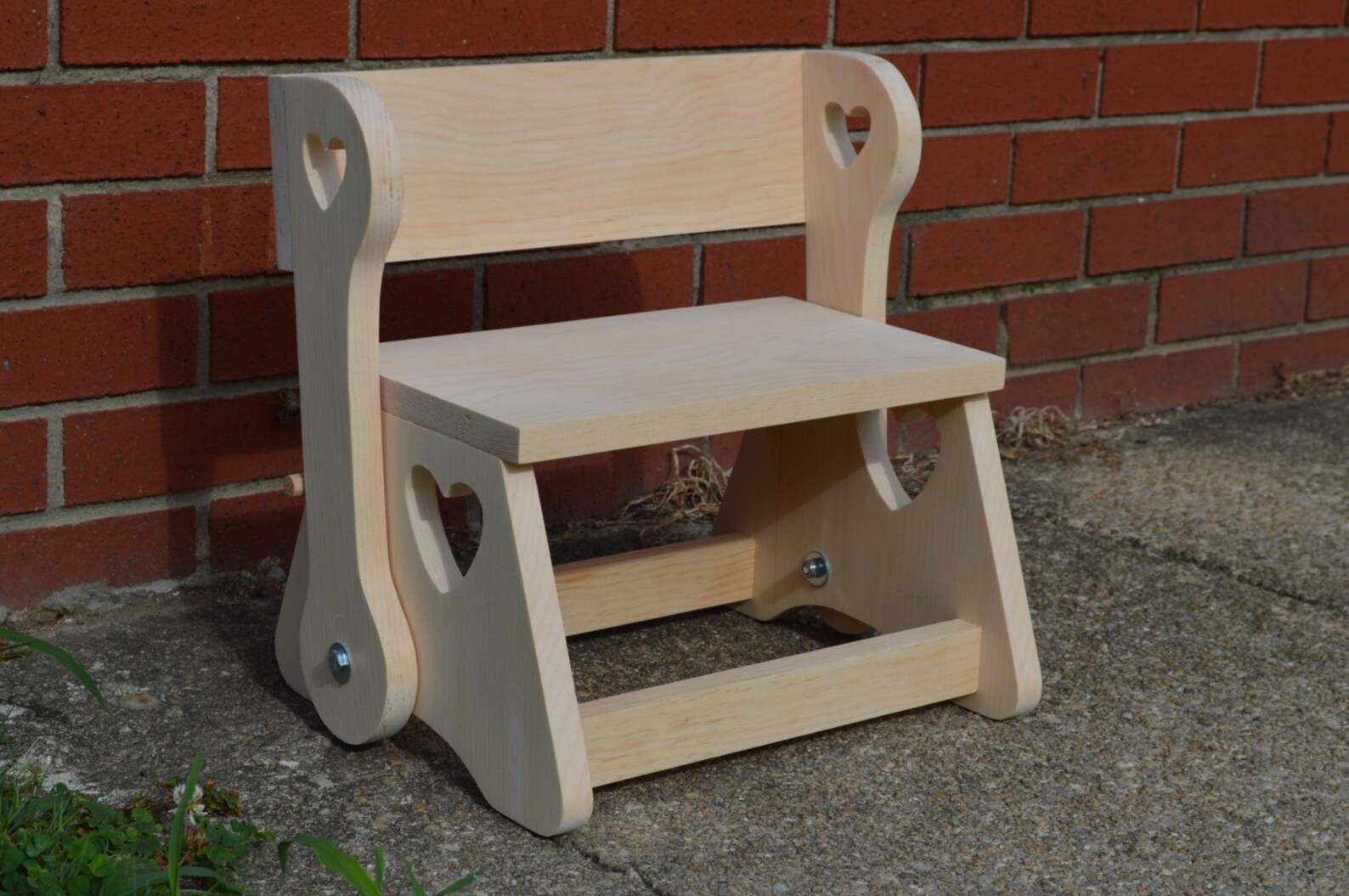 Child Step Stool Bench Wooden Step Stool Kid's Step Etsy
