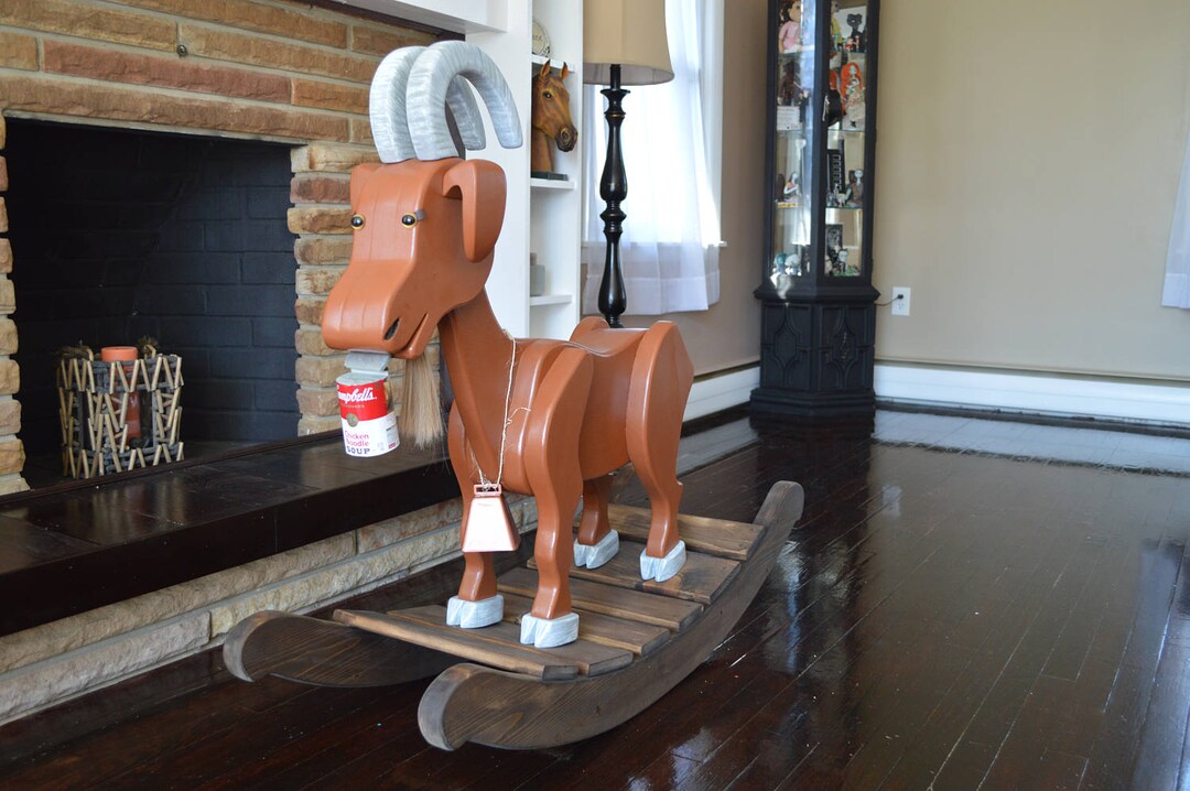 Billy Goats Gruff Rocking Goat, Rocking Animal, Rocking Goat, Wooden ...