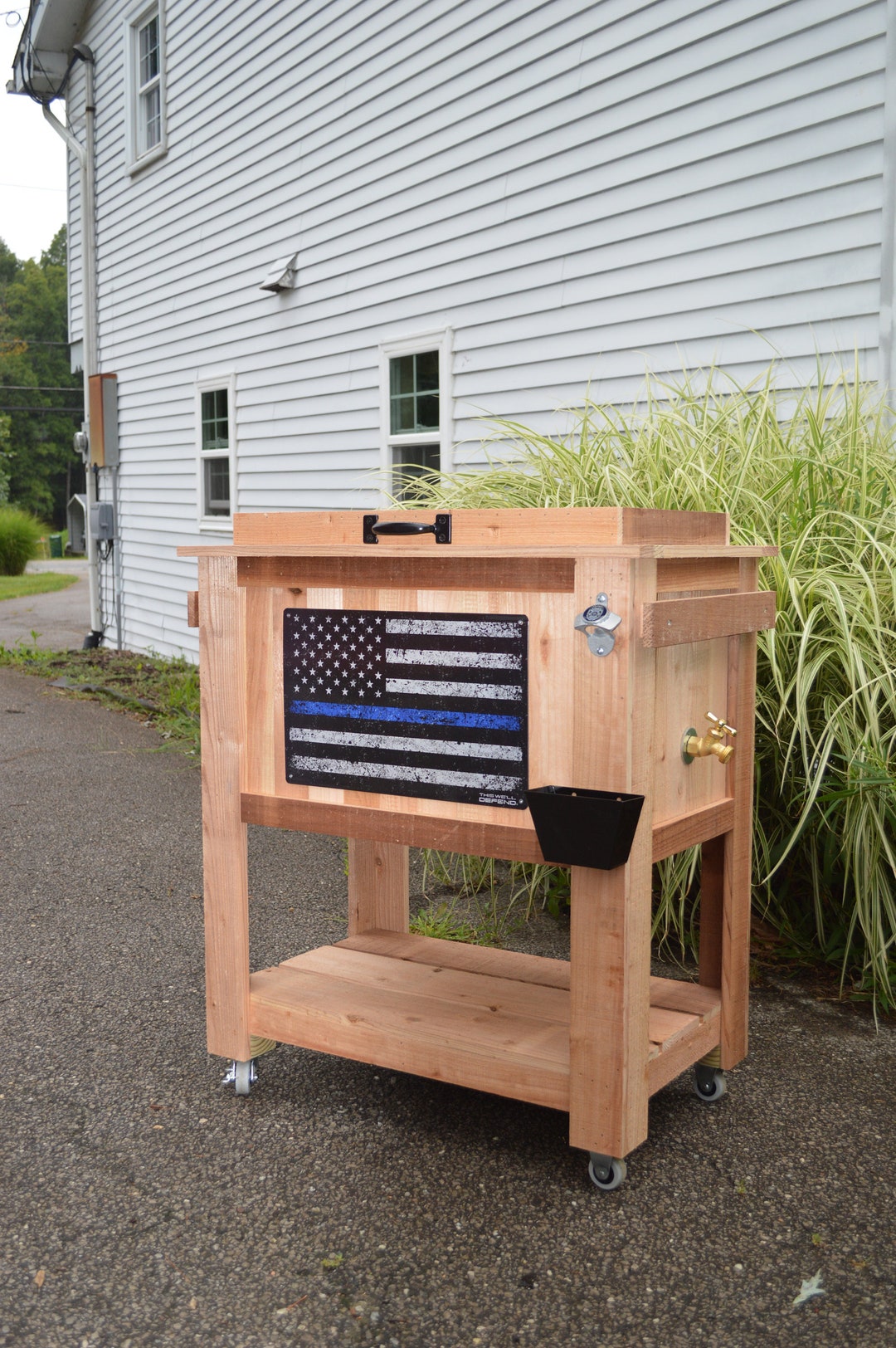 beer cooler outside