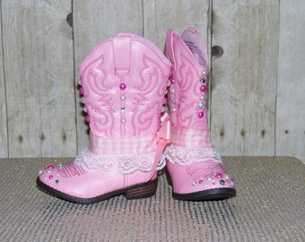 womens pink cowboy boots with rhinestones