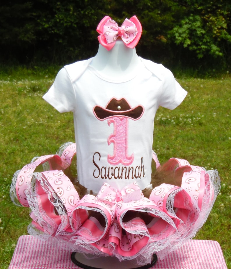 farm ribbon trim tutu. cowgirl tutu western tutu Cowgirl ribbon trim tutu set pageant tutu dress Cowgirl birthday outfit