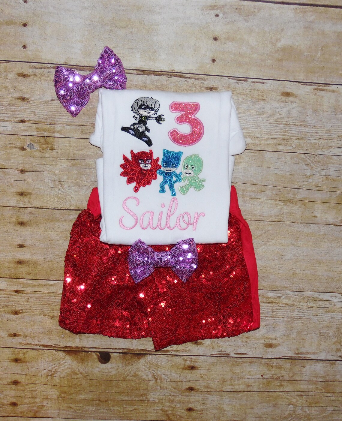 PJ Masks outfit PJ Mask birthday shirt PJ mask birthday Etsy