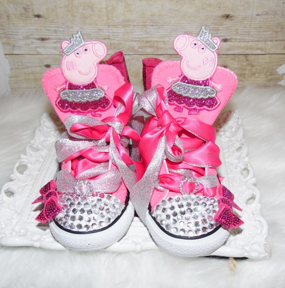 Peppa Pig Girls White//Pink Trainers UK Infant Sizes 4 to 10