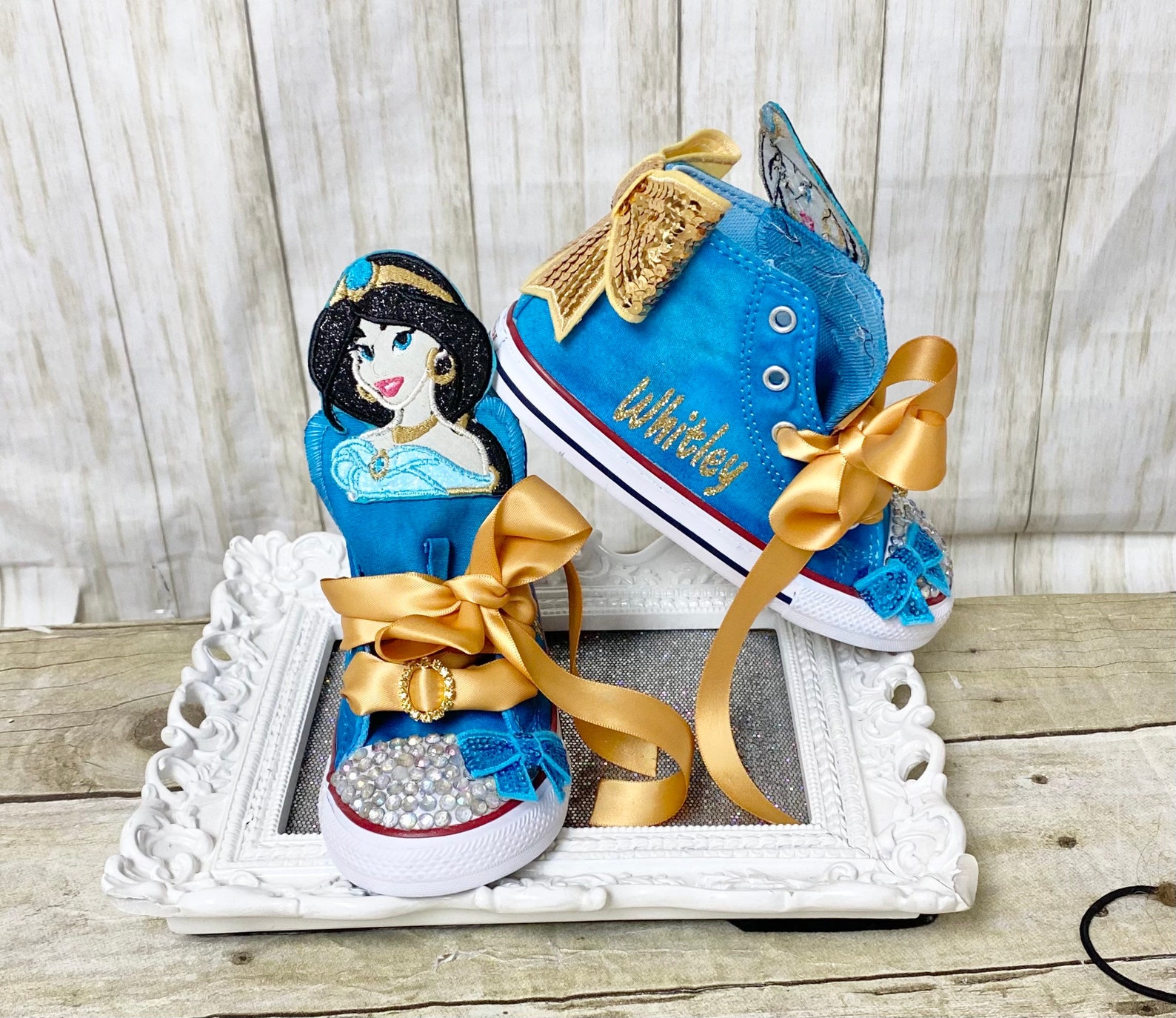 Jasmine Shoes Jasmine Sneakers Princess Jasmine Outfit Etsy