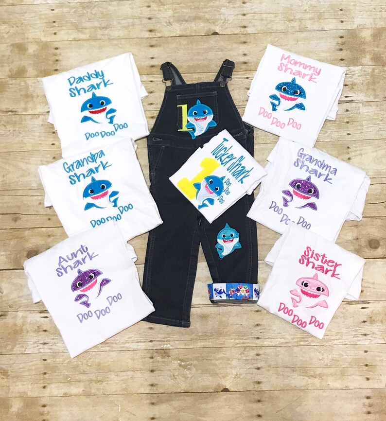 etsy baby shark outfit