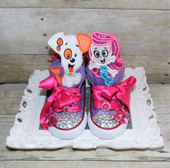 Bubble Guppies Sneakers Molly Birthday Shoes Birthday Shoes Etsy
