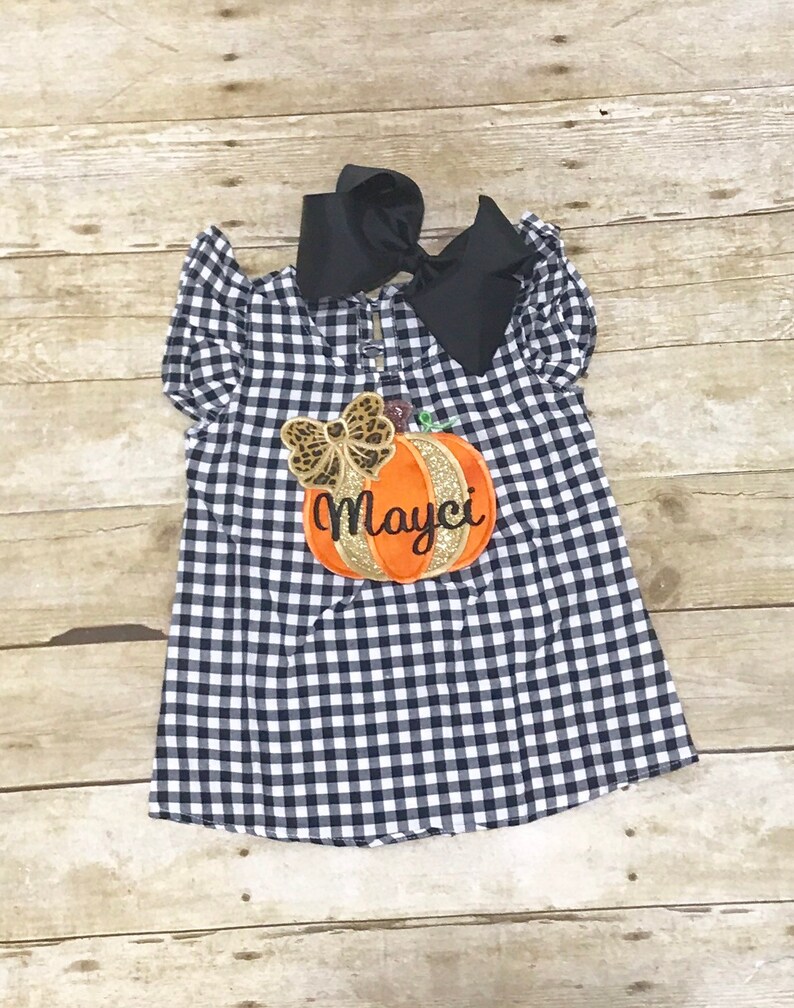 buffalo check baby dress