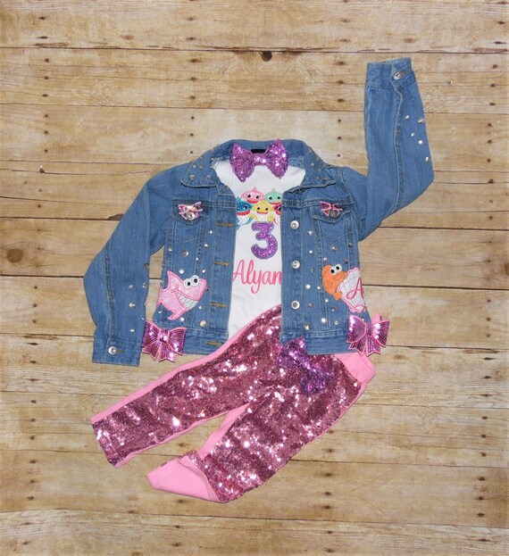 etsy baby shark outfit