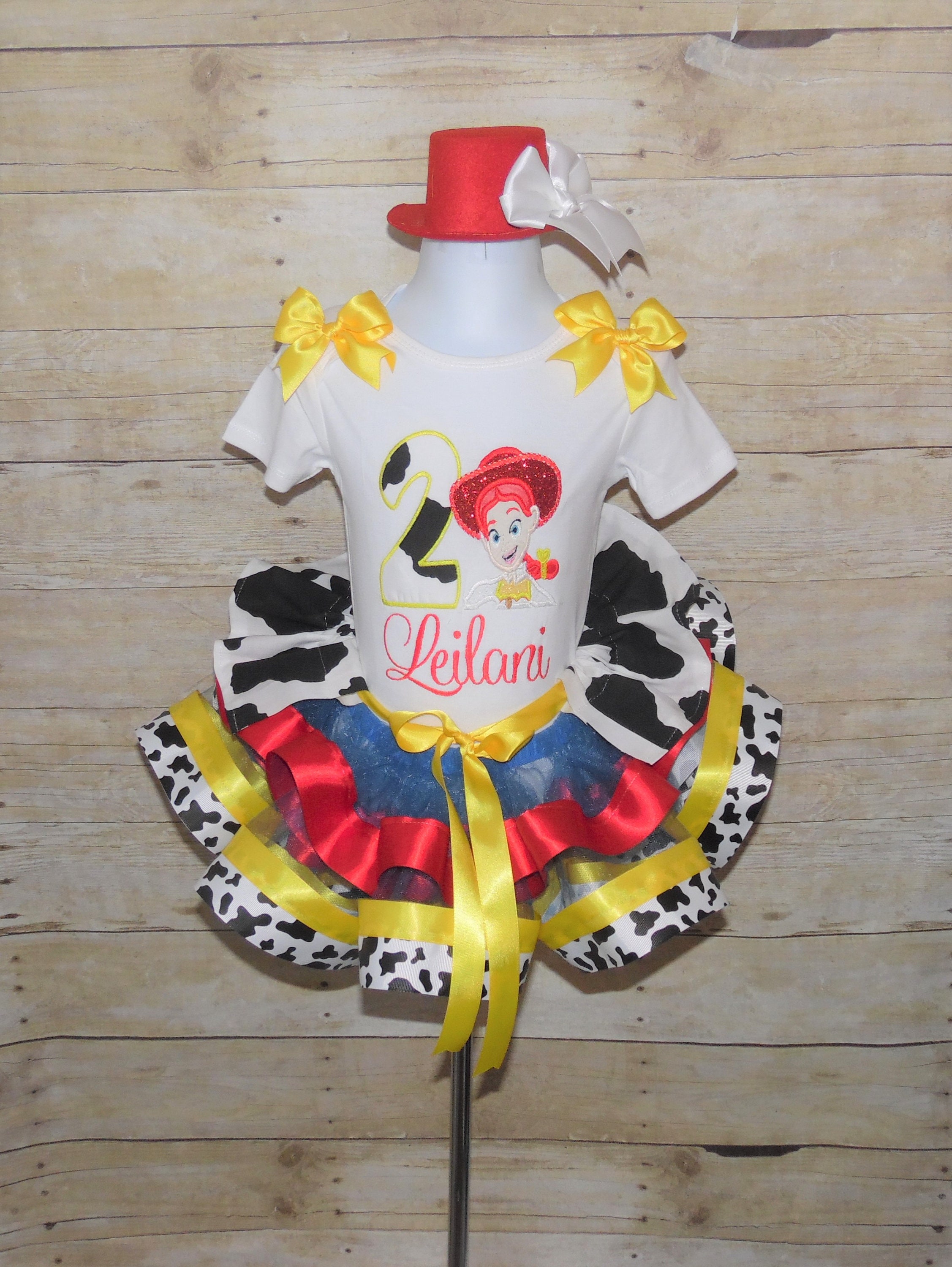Toy Story outfit Toy story ribbon tutu Jessie birthday Etsy