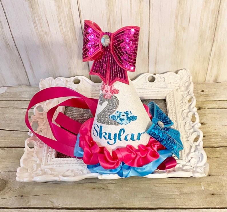blue and magenta Blues Clues hat Blues clues birthday hat cutest blues clue hat blues clues outfit Blues clues invitations