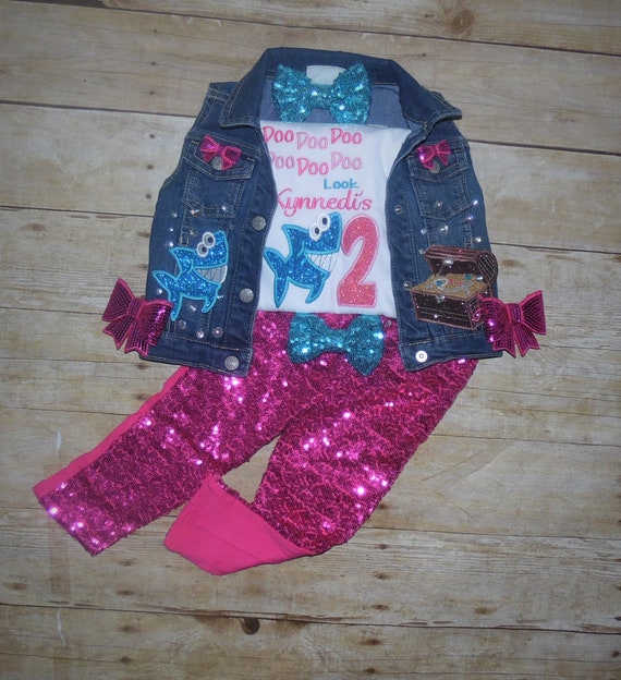etsy baby shark outfit