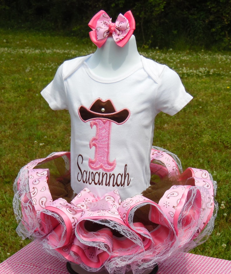 farm ribbon trim tutu. cowgirl tutu western tutu Cowgirl ribbon trim tutu set pageant tutu dress Cowgirl birthday outfit