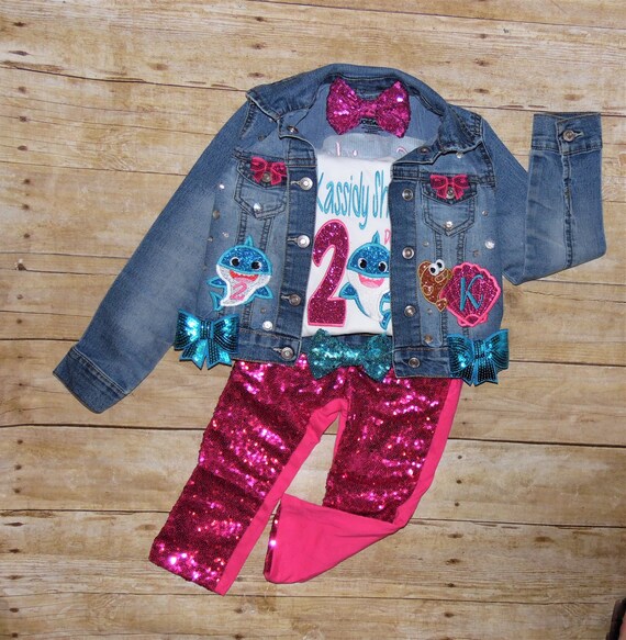 etsy baby shark outfit