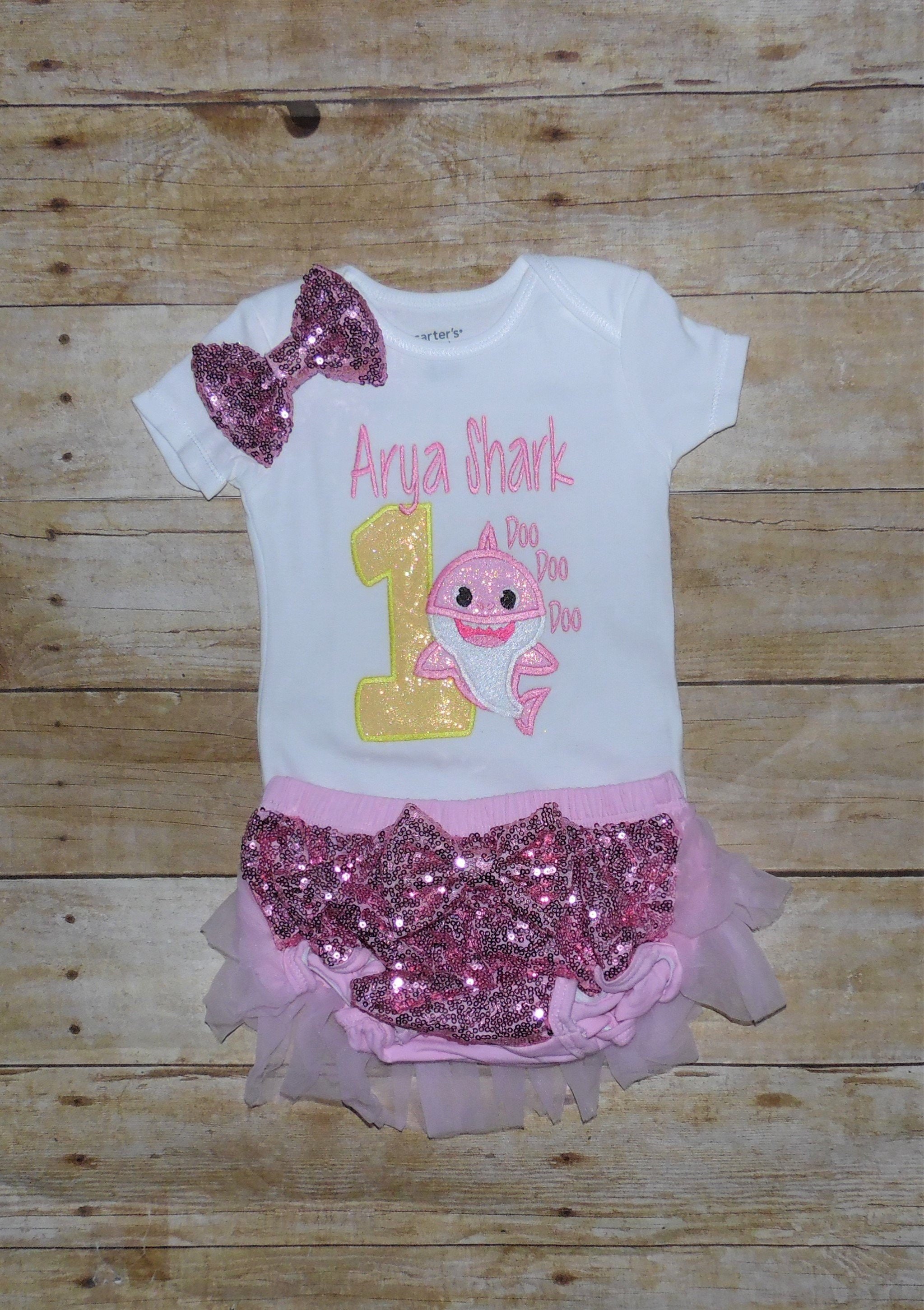 baby shark birthday clothes