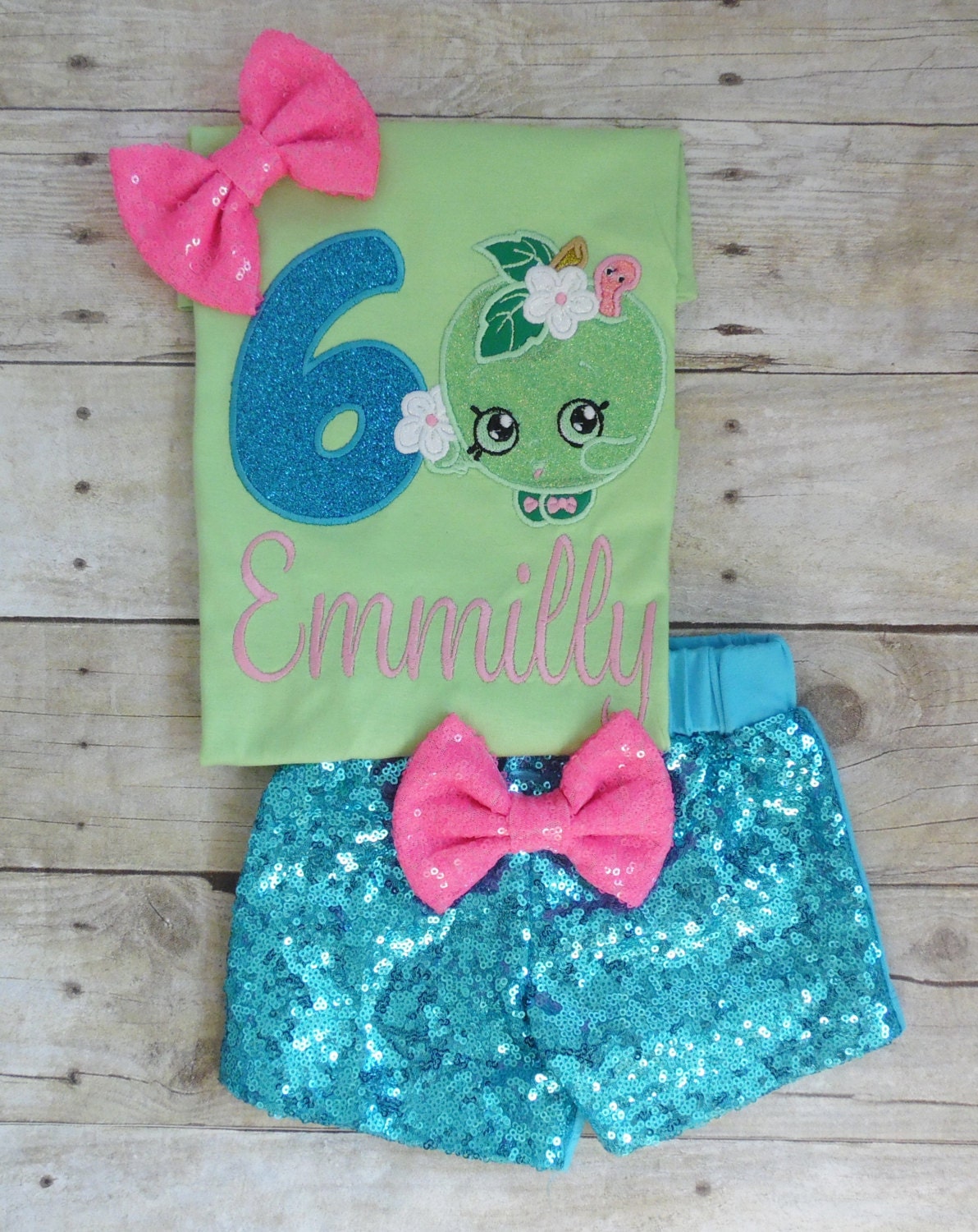 Shopkins Birthday Outfit Shopkins Apple Blossom Birthday Etsy