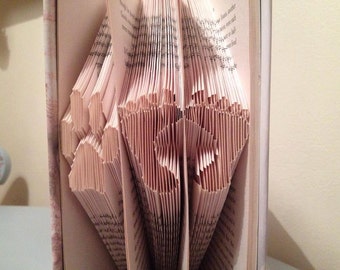 Dog Paw Print Folded Book Art Pattern And Instructions Etsy - 