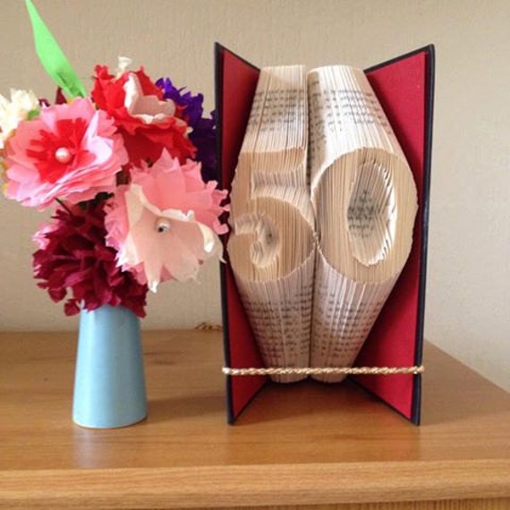 Fifty 50  Book  Folding  Art Pattern  and Free  Tutorial 
