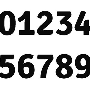 Slim  Folding NUMBERS 0-9 **Pattern**  PDF Normal sized free instructions/ tutorial