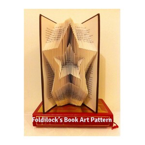 Book Folding Christmas Pack 4 Patterns Rudolf, Starburst, Star and Bell ...