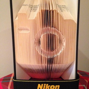 Camera Folded Book Art **Pattern** and instructions  PDF Free Instructions Photographer/ Photography