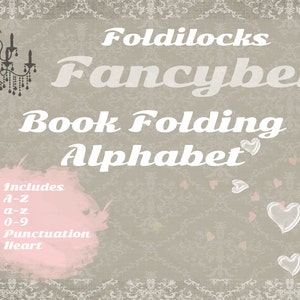 Pattern for Fancybet Fancy Book Folding Art Alphabet - any word, name or date. Folded Book Origami free instructions/ Tutorial