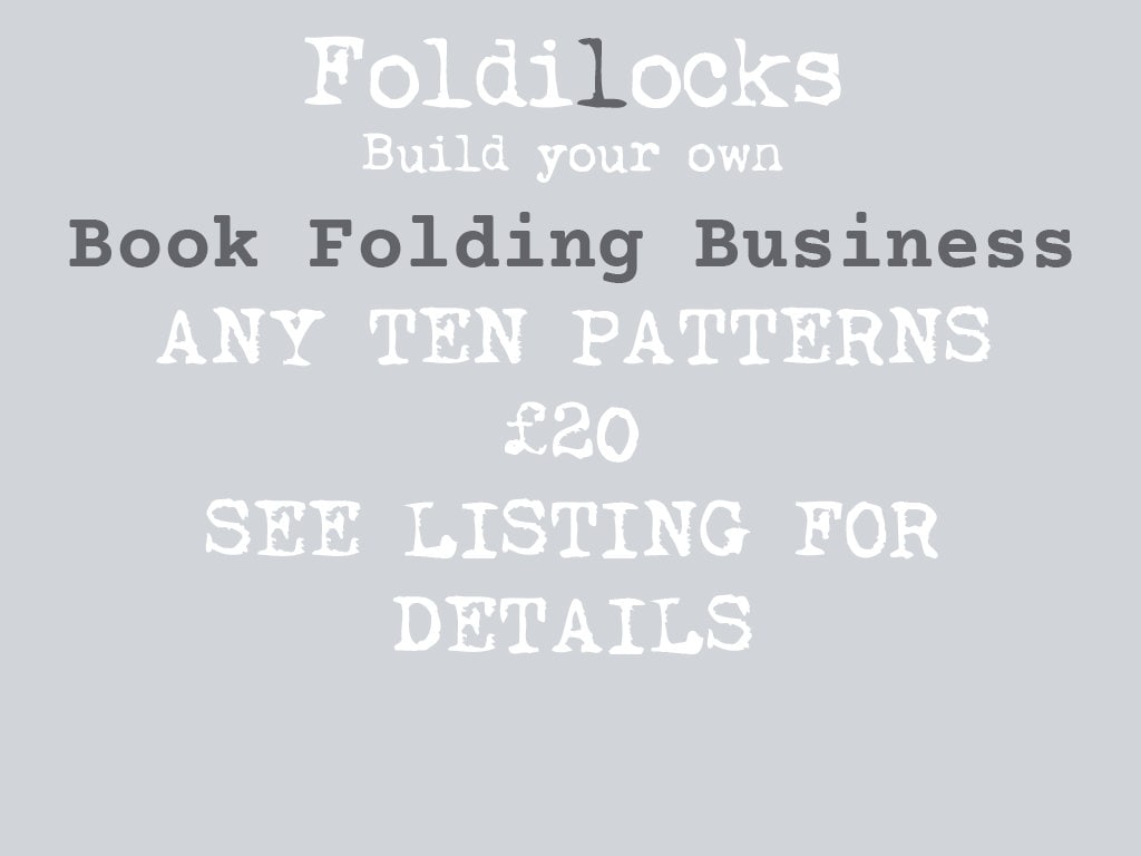 Free Book Folding Patterns - Etsy UK