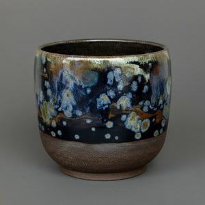 Professional Ceramic Bowl: Canadian Clay, Complex Multi Glaze Studio Pottery