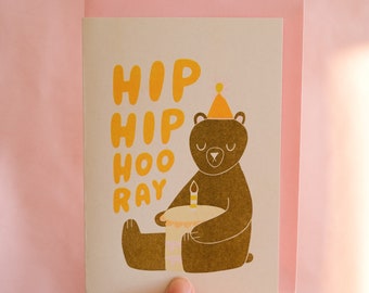 Hip Hip Hooray - Greeting Card