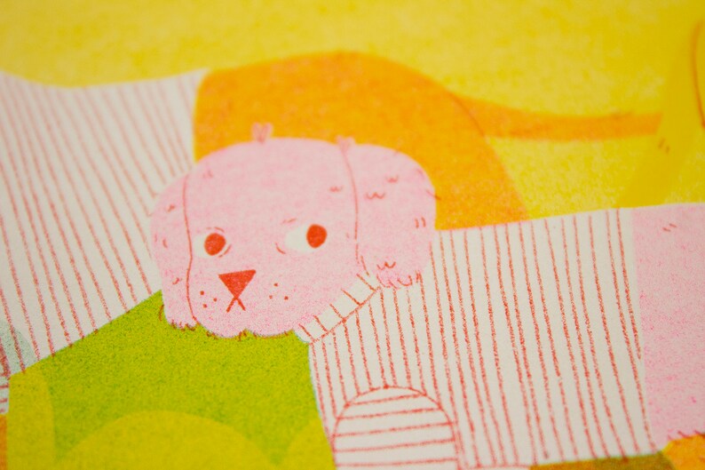 Making Friends Risograph Print A4 image 3